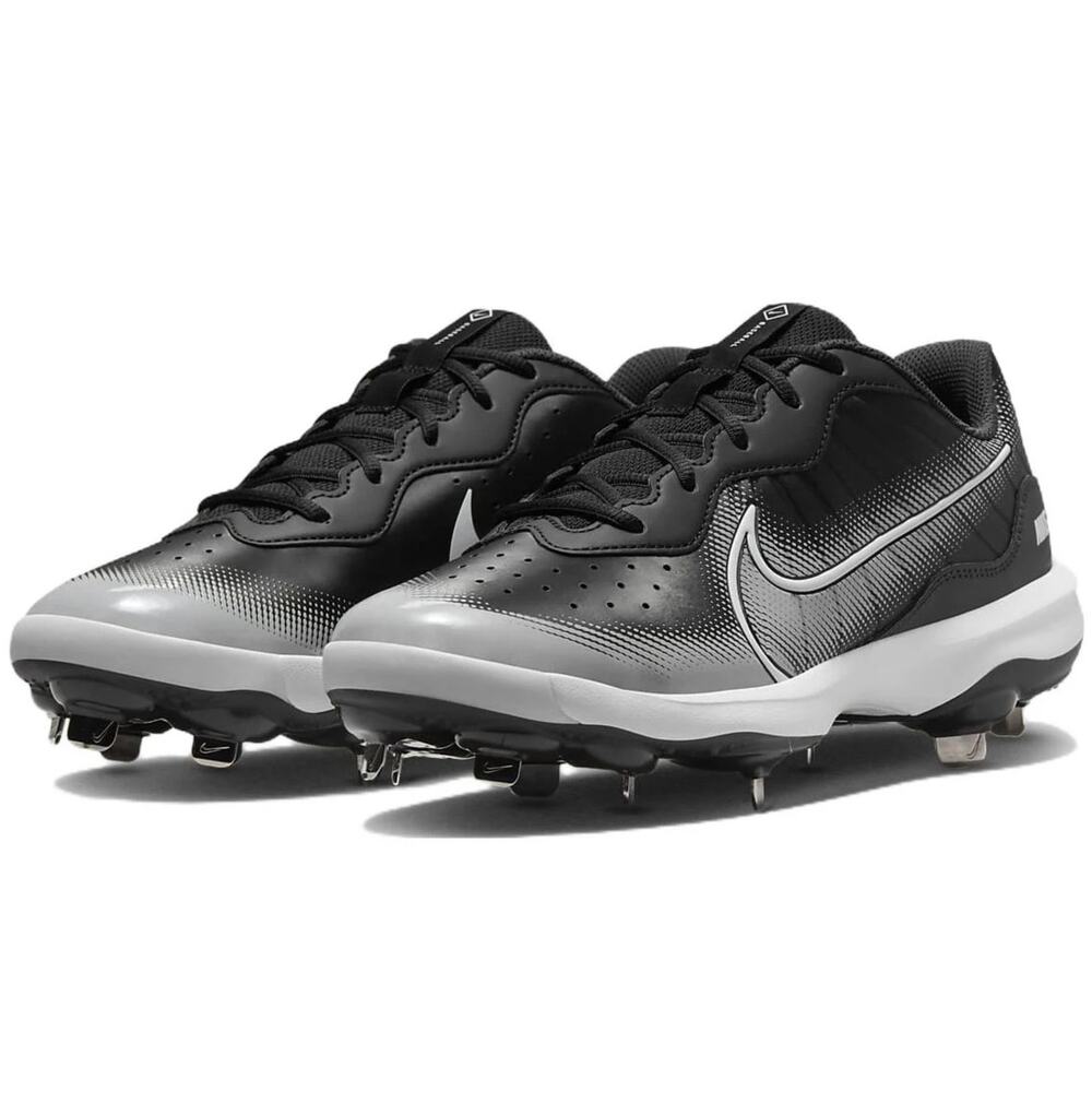 Nike Mens Alpha Huarache Varsity 4 Baseball Cleats Size 13 Black Grey Metal NWOB